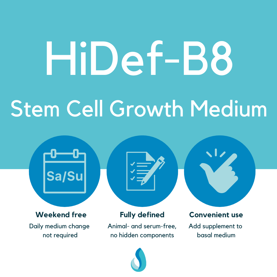 HiDef-B8 Stem Cell Growth Medium | Defined Bioscience