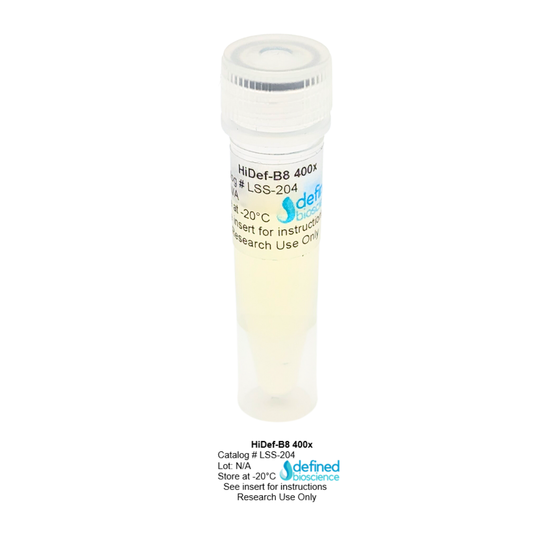 HiDef-B8 400X Supplement - Defined Bioscience